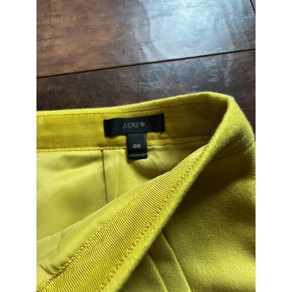 J. Crew Mini Pencil 100% Wool Lined Skirt Womens Sz 00 - Picture 2 of 6
